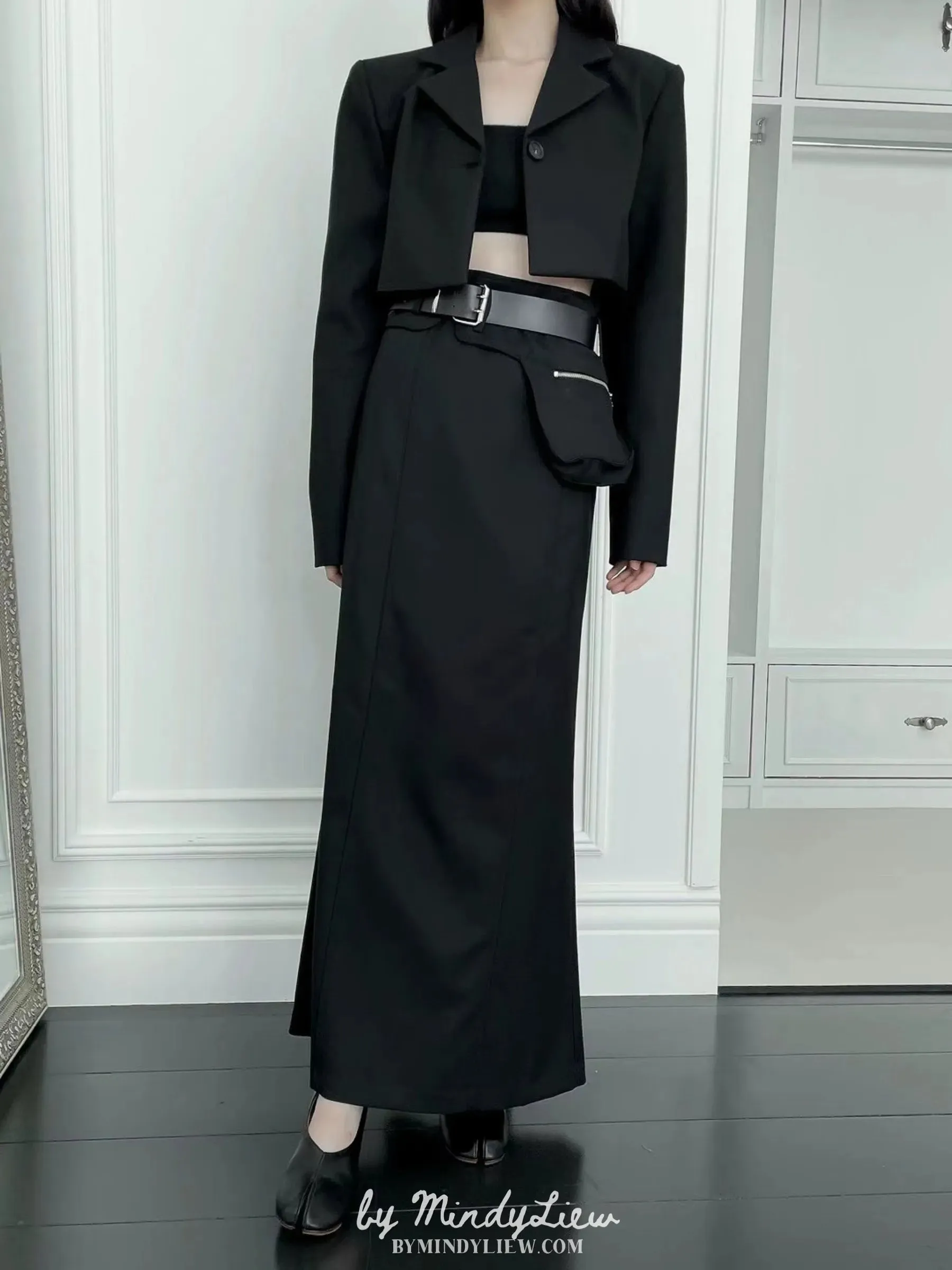 ML23953 Elegant Straight Cut Skirt