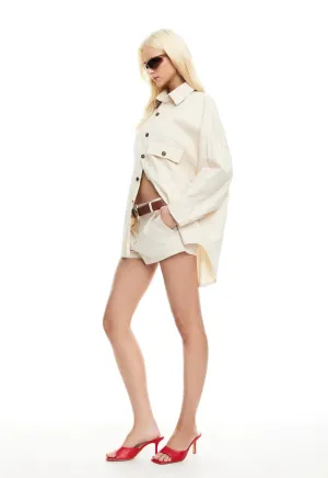 Nyc Boyfriend Shirt - Light Beige