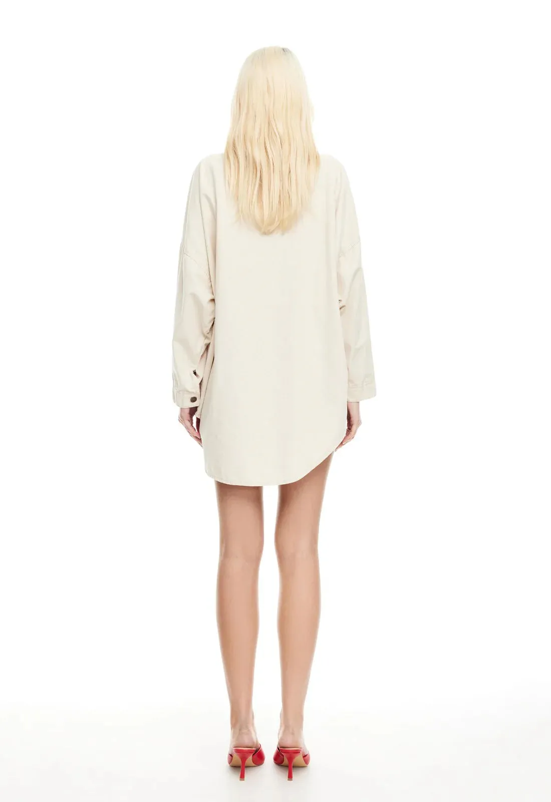 Nyc Boyfriend Shirt - Light Beige