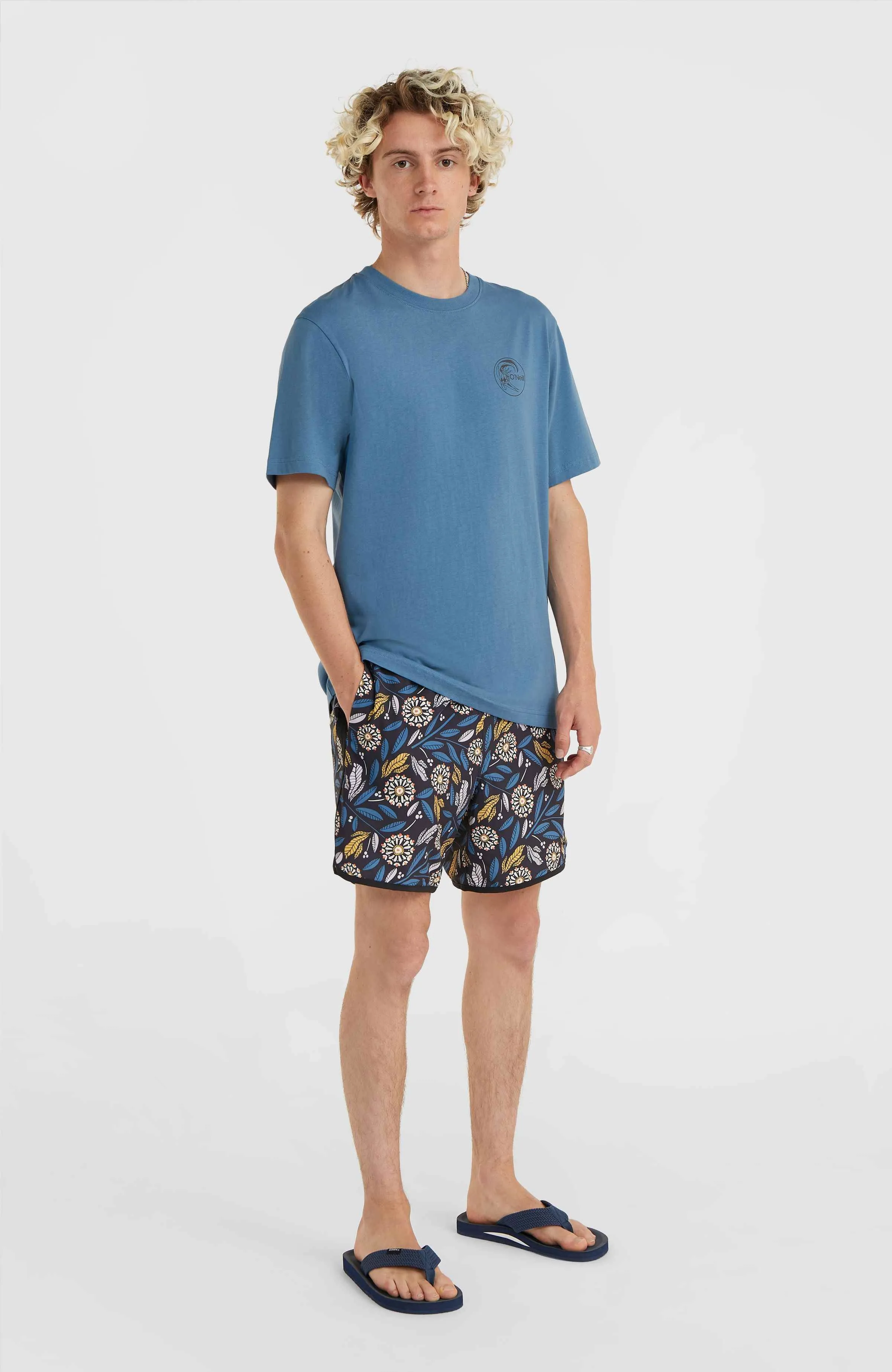 O'Riginals Scallop 16\" Swim Shorts | Leaves"