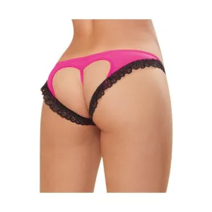 Panty - Small - Hot Pink/ Black