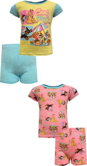 Paw Patrol Cool Pups Cotton 4 Piece Toddler Pajamas