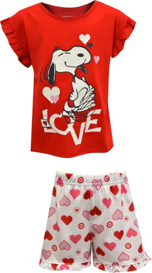 Peanuts Snoopy Love Shortie Pajama