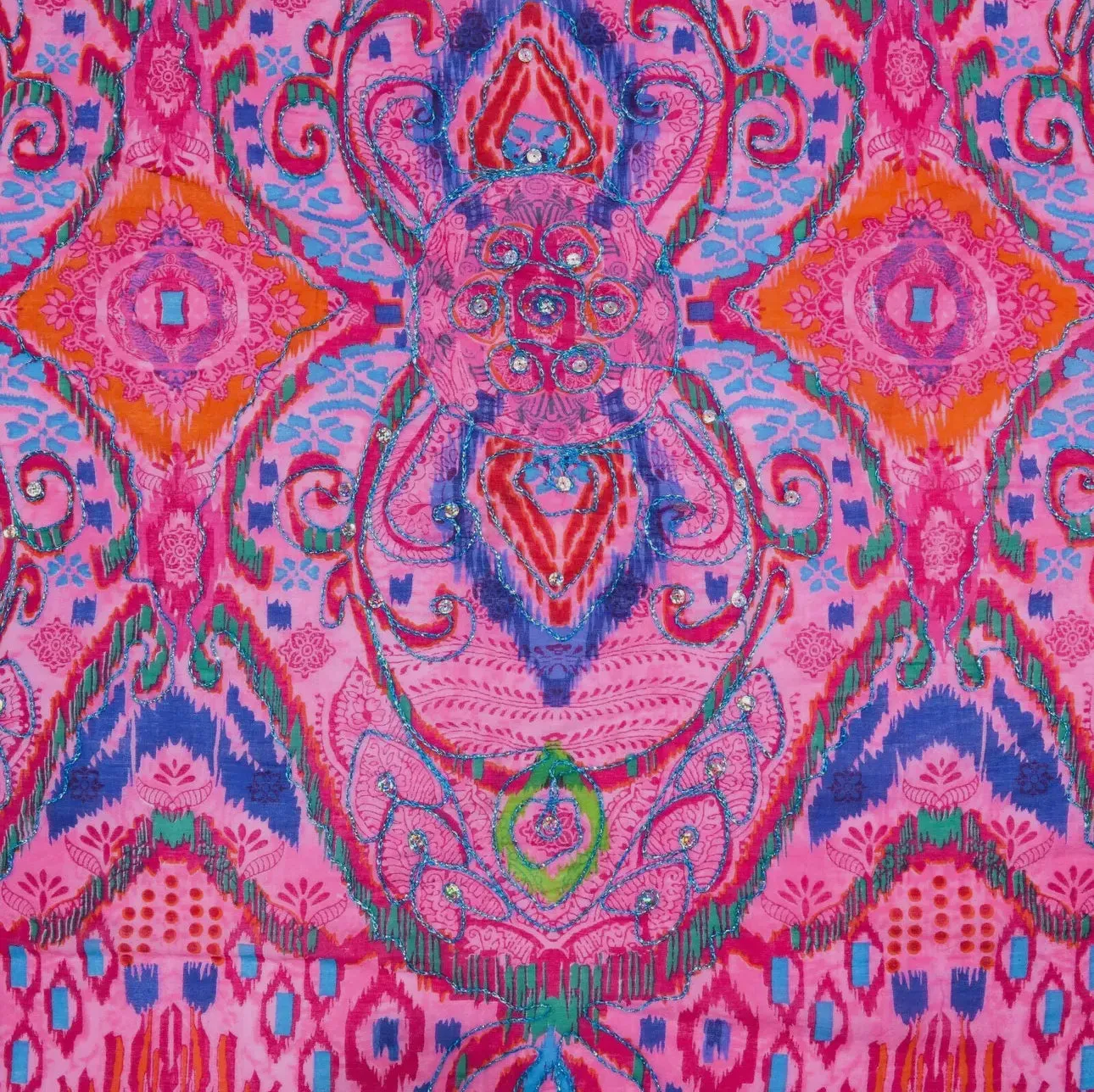 Pink Cotton Sarong Boho Beach Coverup