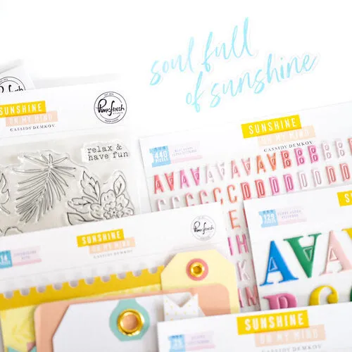Pinkfresh Puffy Alphas Stickers Sunshine On My Mind*
