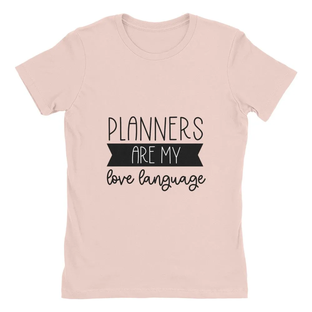 Planners are My Love Language - Women's Cotton Boyfriend Shirt