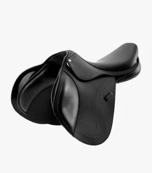Prideaux Synthetic Close Contact Jump Saddle Black