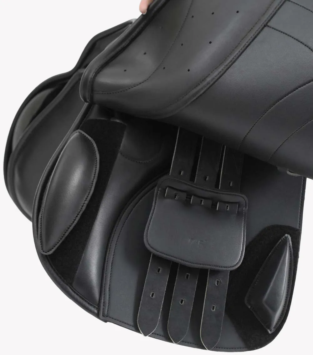 Prideaux Synthetic Close Contact Jump Saddle Black