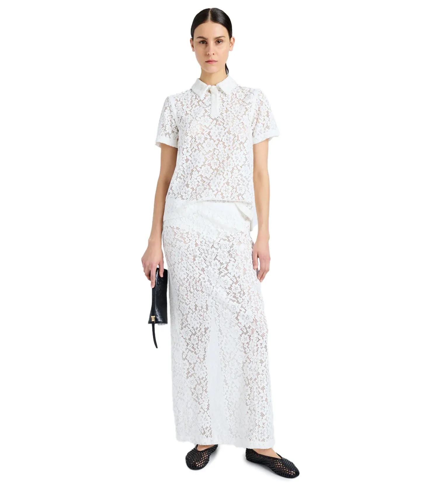 PROENZA SCHOULER Jasmine Skirt in Stretch Lace