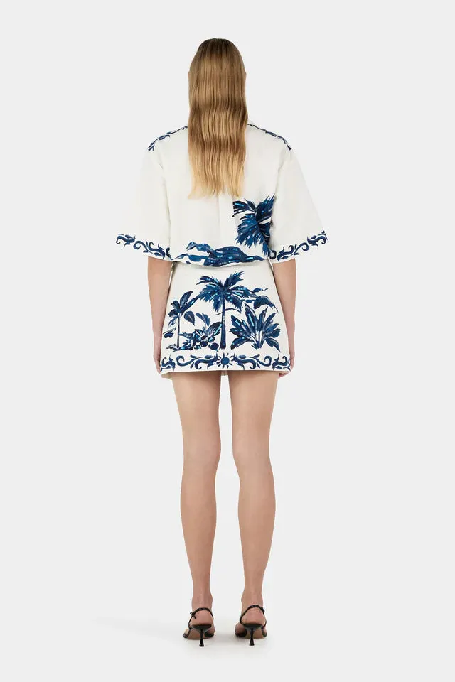 SABRINA MINI SARONG-BLUE HAWAII