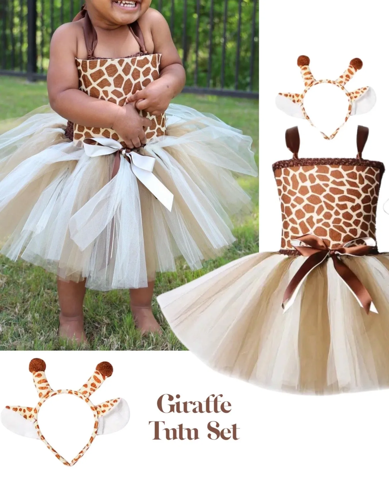 Safari Costume - Giraffe Tutu Set