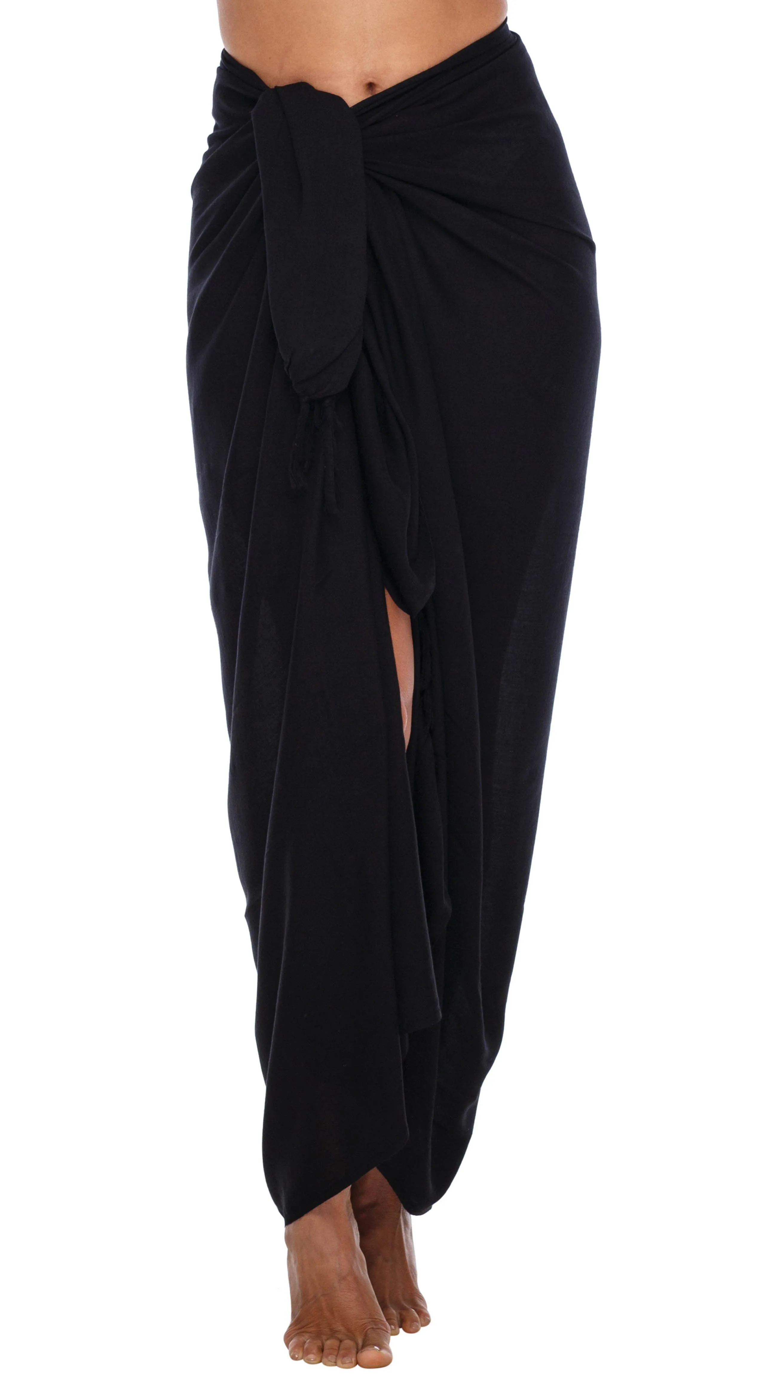 SHU-SHI Women's Sarong Wrap - Beach Cover Up Skirt, Swimsuit Pareo - Solid Colors