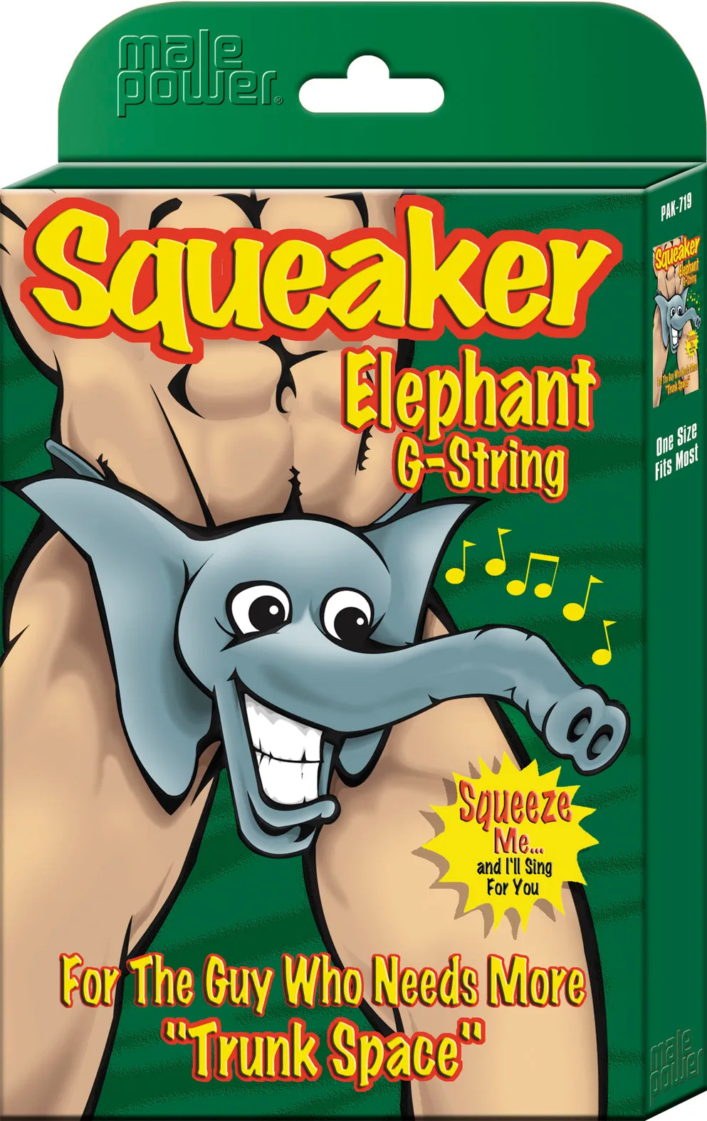 Squeaker Elephant GString Assorted
