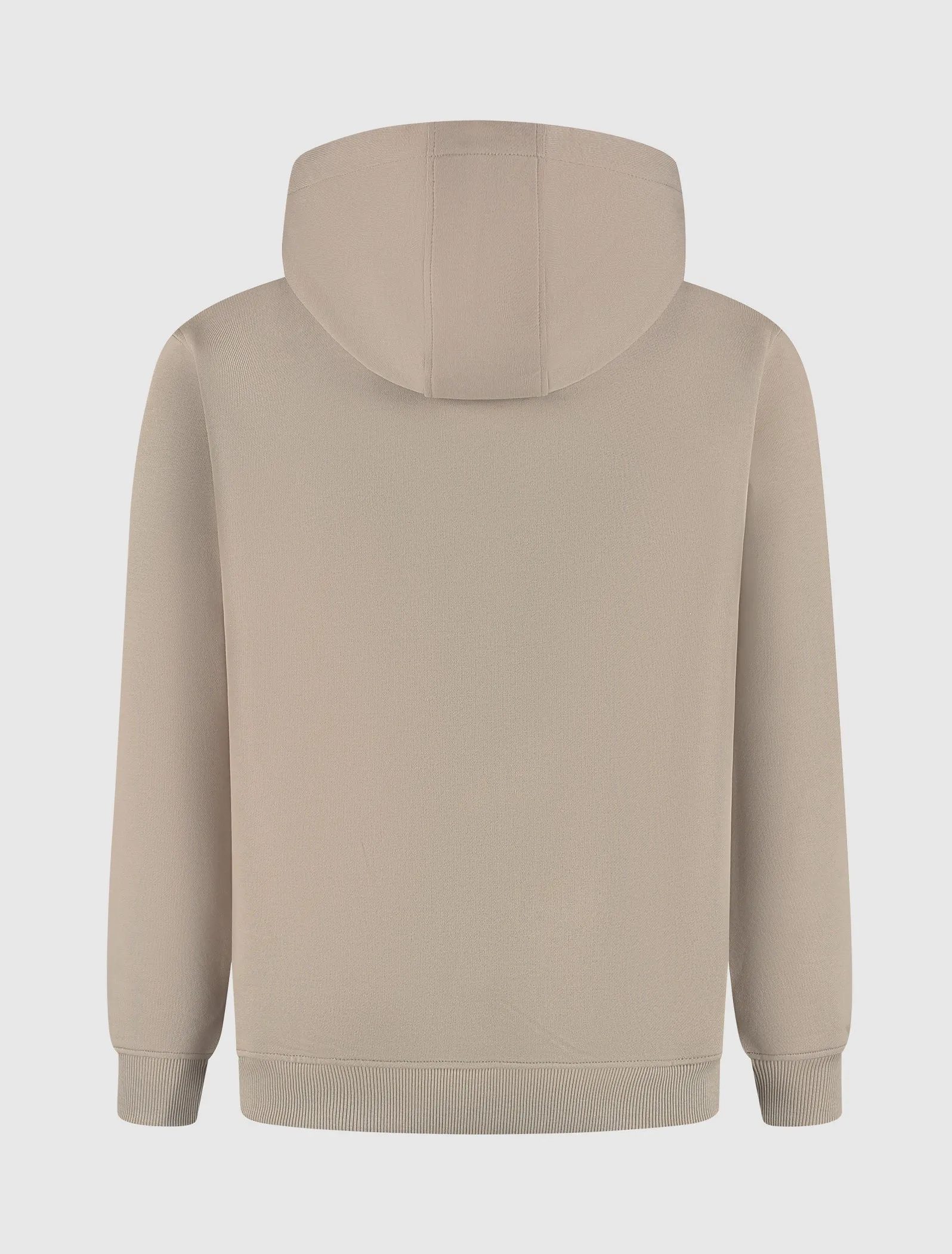 Stacked HD Logo Zip-up Hoodie | Taupe