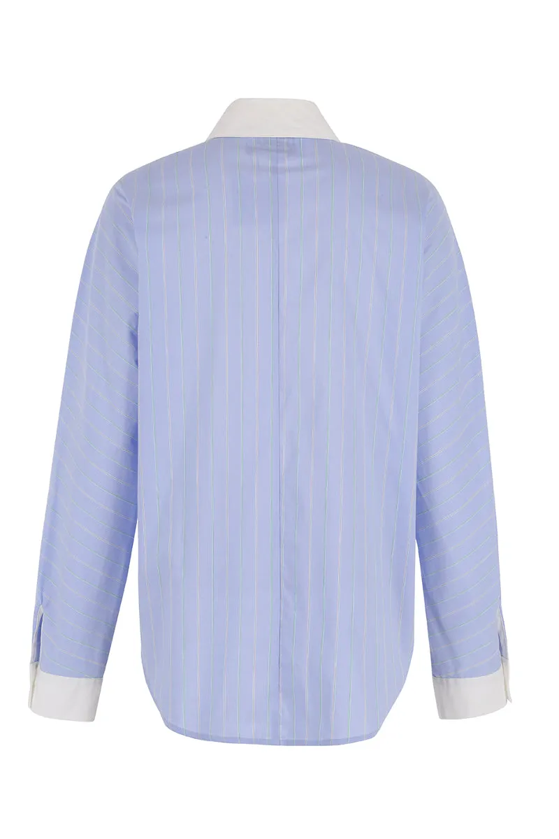 The Boyfriend Shirt with Contrasting Back