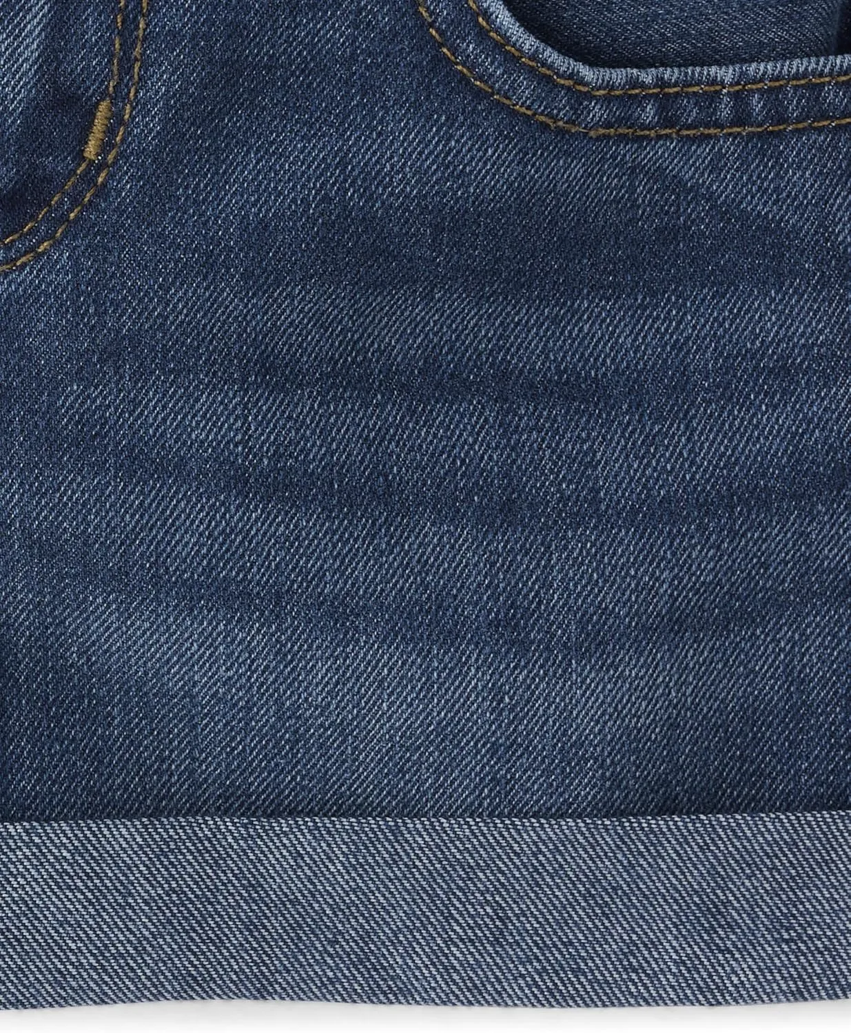 The Children's Place Baby Girls' Denim Roll Cuff Shortie