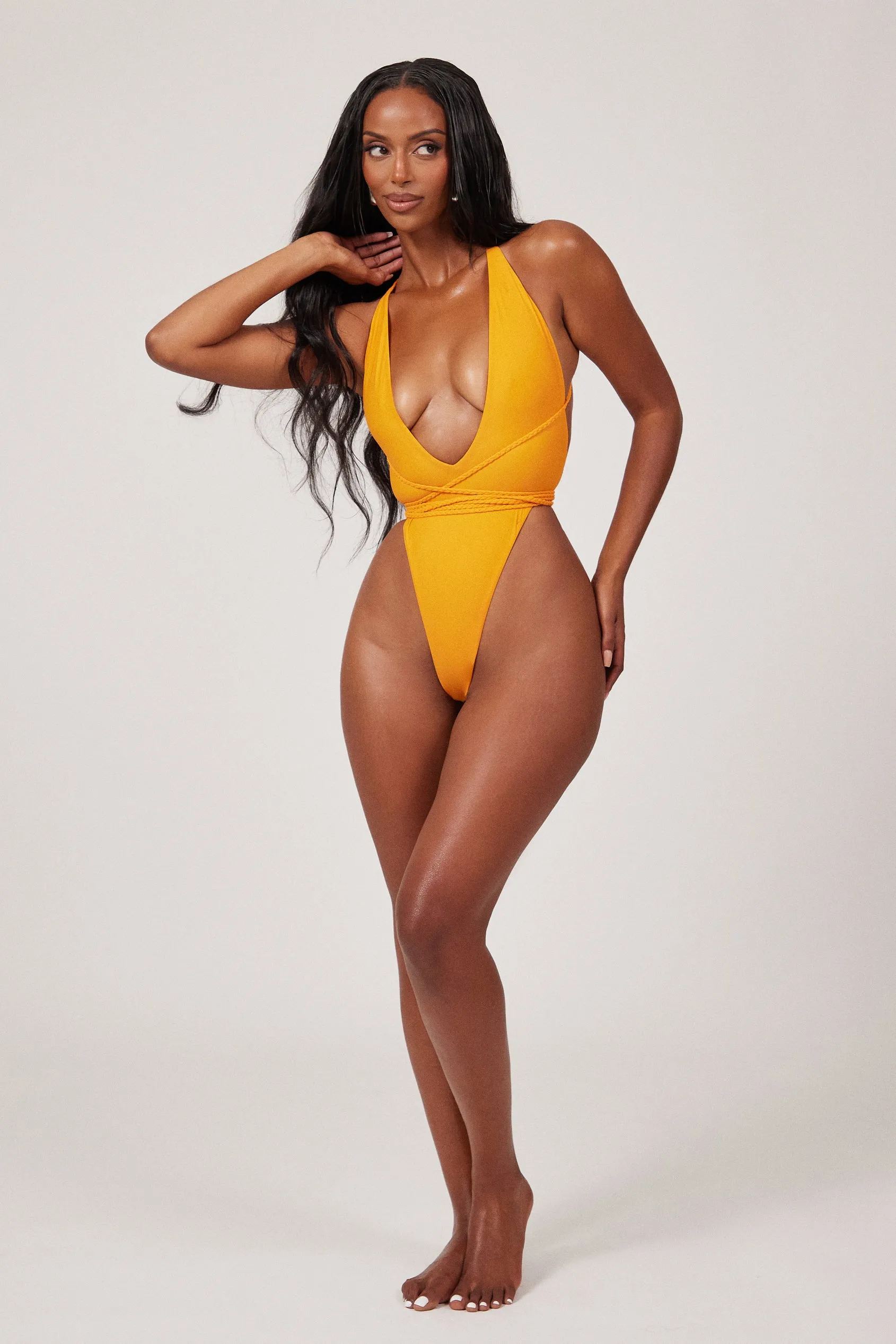 The Fishtail Swim - Orange