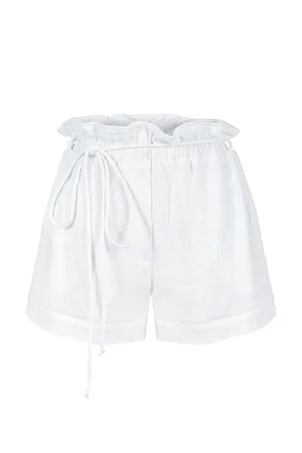 The Handloom June Short - White