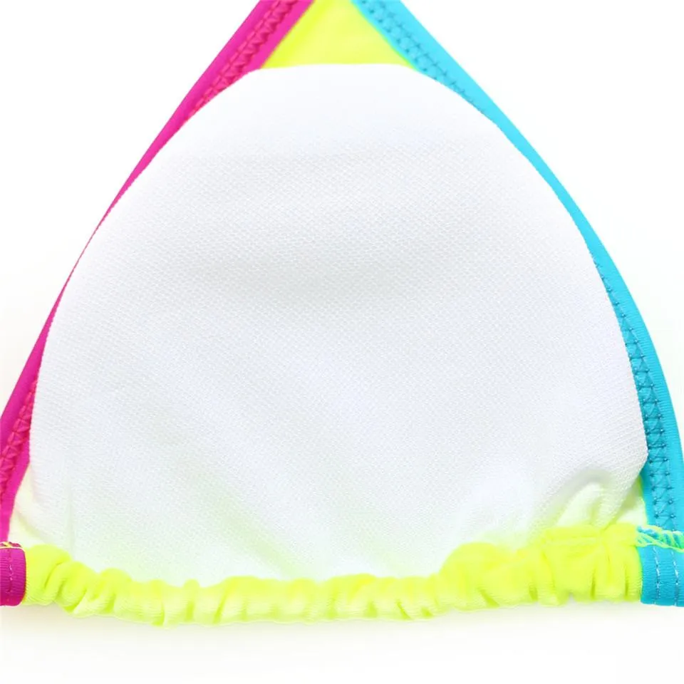 Trangel bikini brand swimwear women bikini swimsuit female bikini 2018 summer bathing wear patchwork swmming suit small size