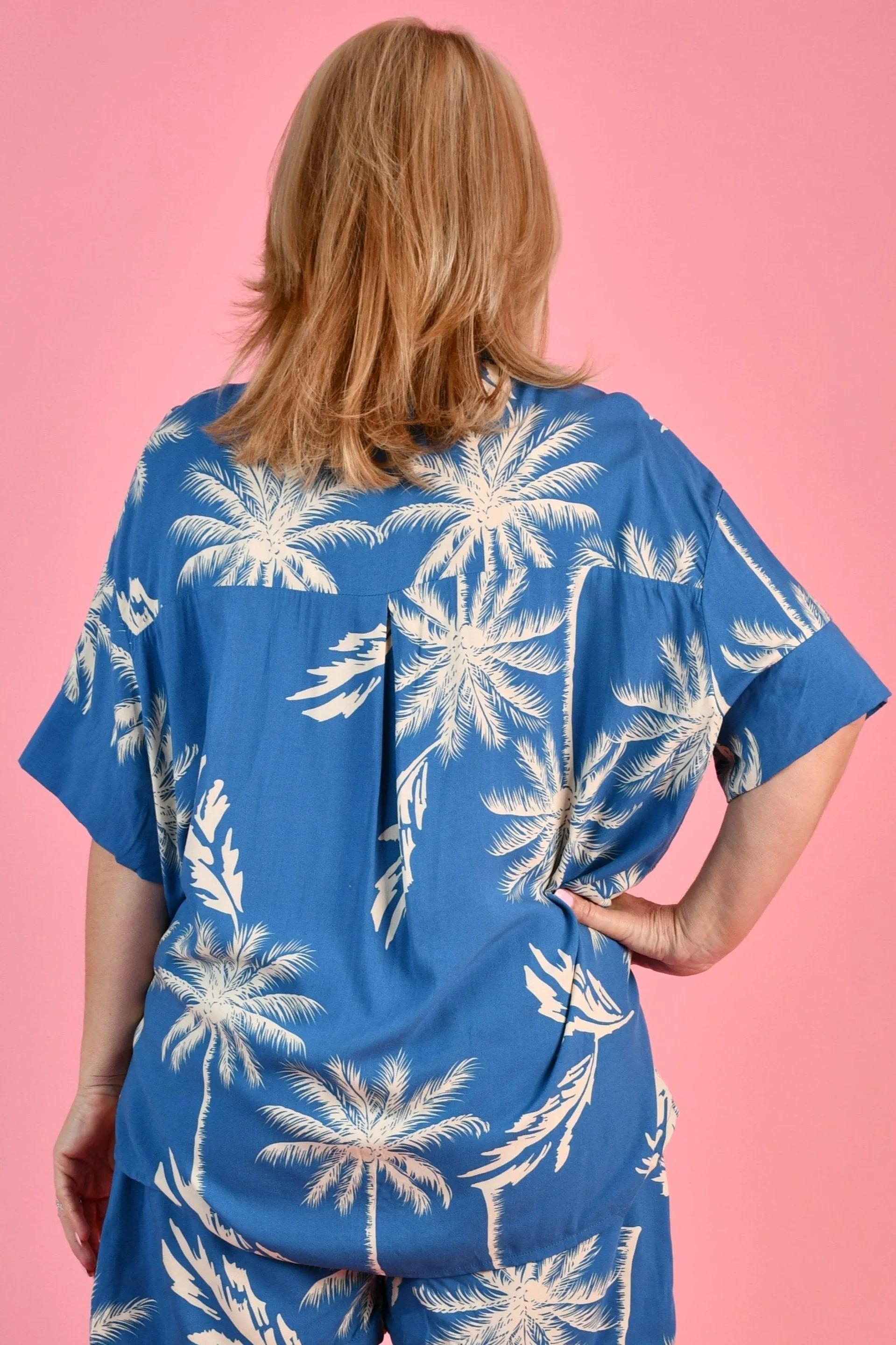 VBLT201 - SAILING SHIRT - ISLAND PALM BLUE