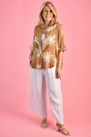 VBLT201 - SAILING SHIRT - ISLAND PALM LATTE