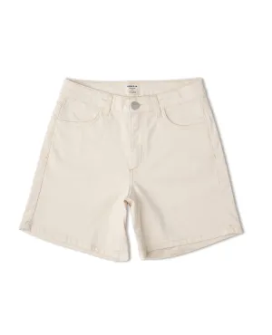 Women's Canvas Shorts Natty White