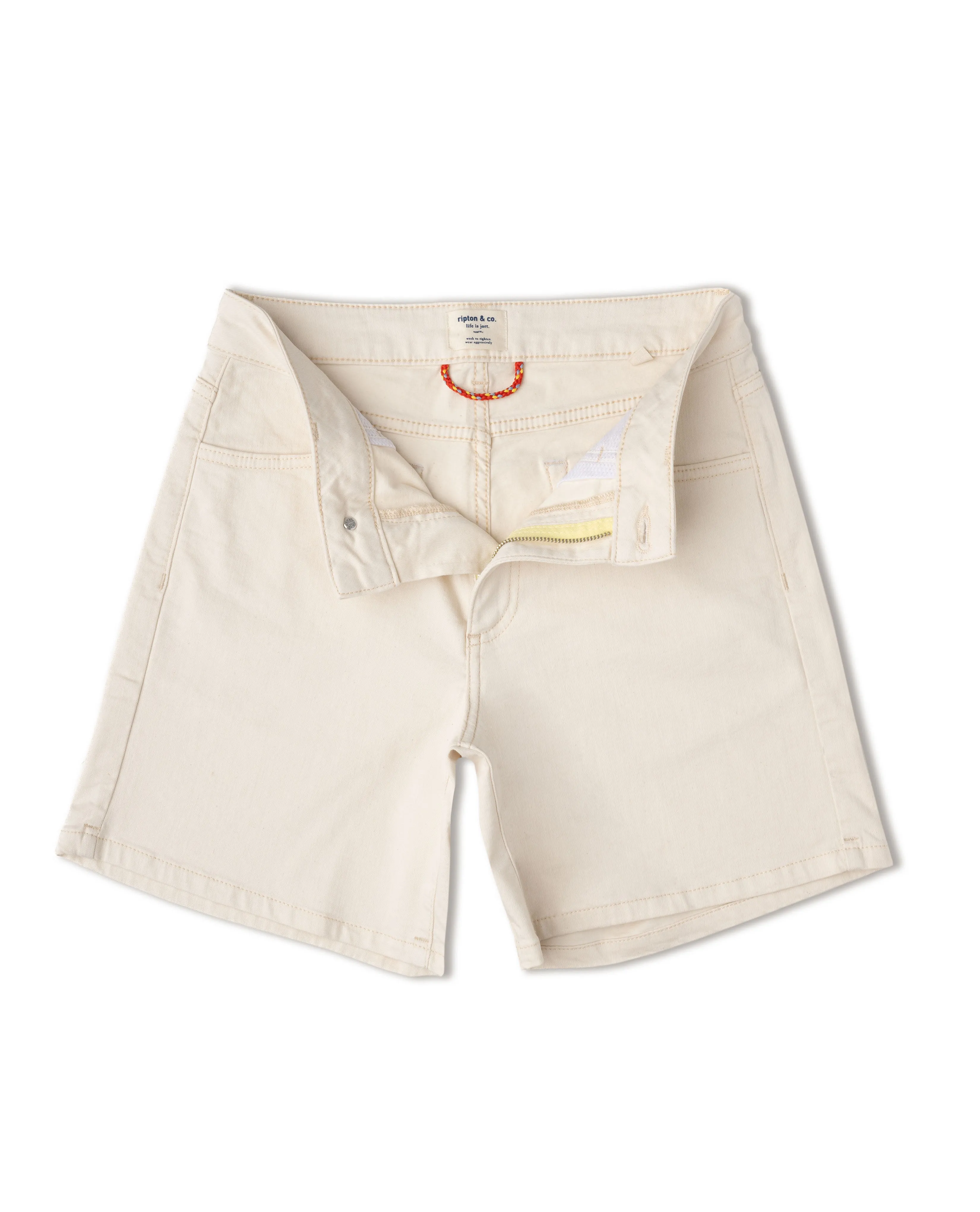 Women's Canvas Shorts Natty White