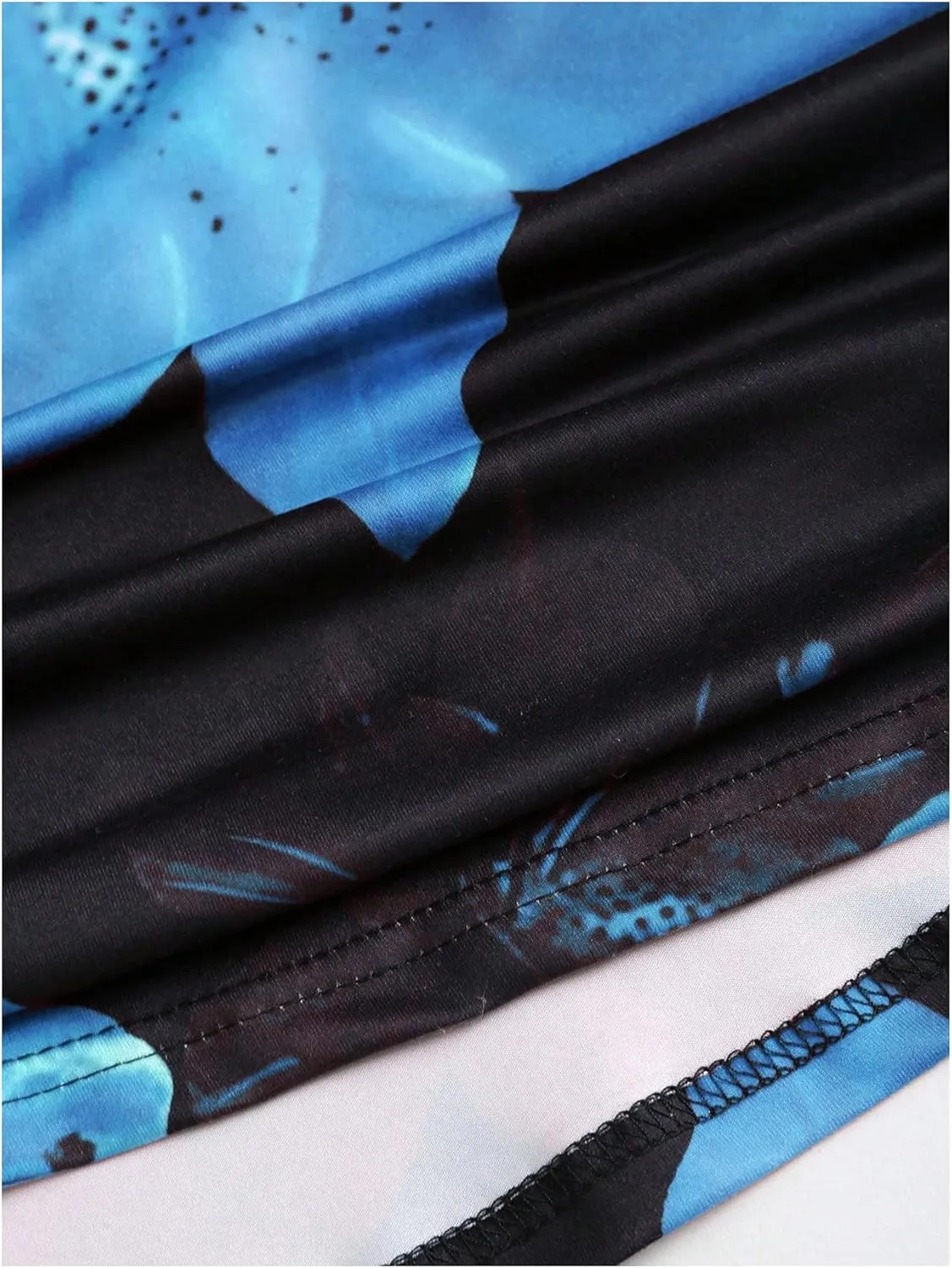 Women's Floral Print Maxi Skirt Ruffle Hem Ruched Fishtail Bodycon Long Skirts Vacation Going Out Outfits