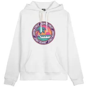 Womens Paradise Break Front Hoodie White