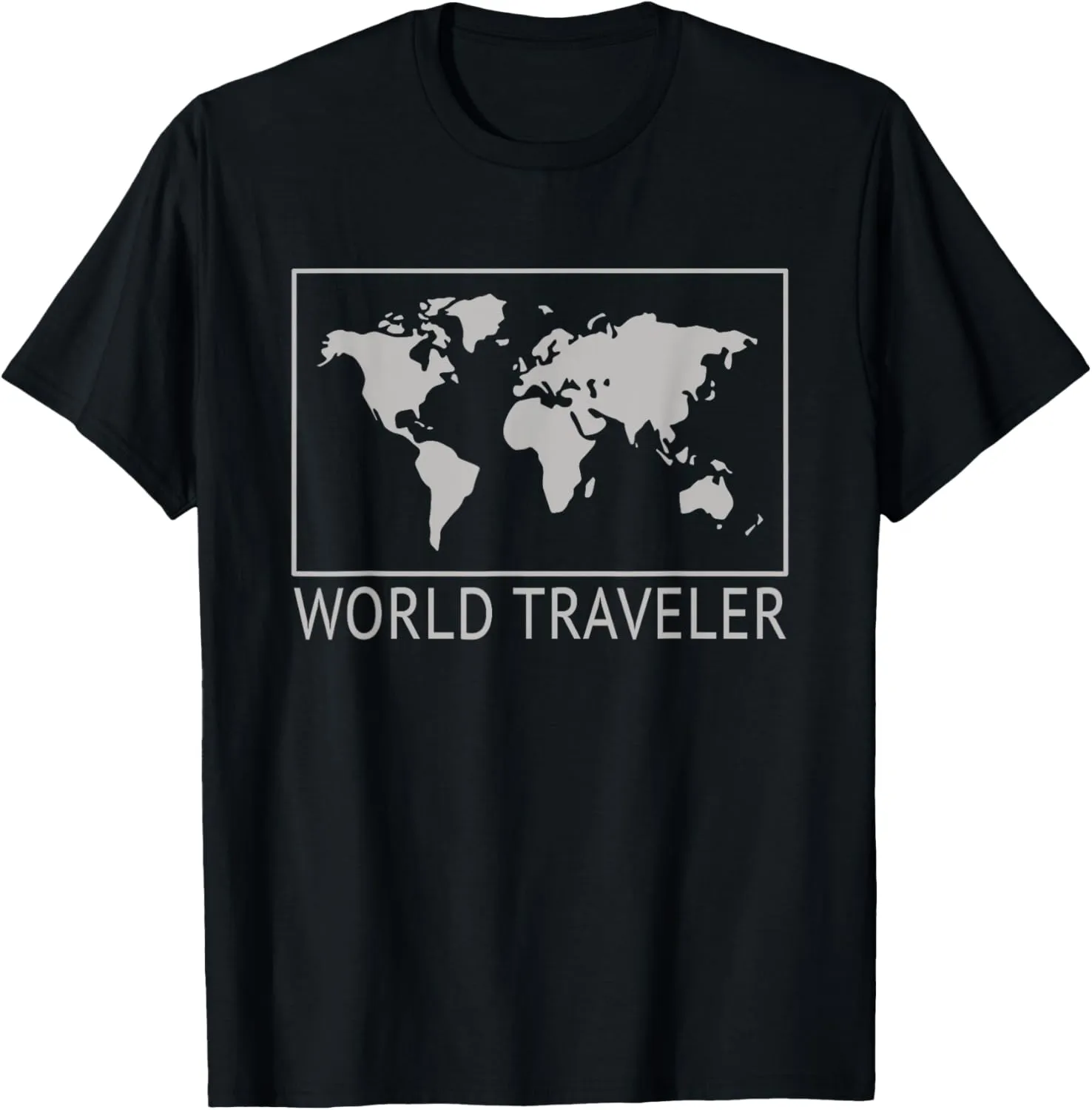World Traveler Map T-shirt Travel Adventure Globe Minimalist T-Shirt