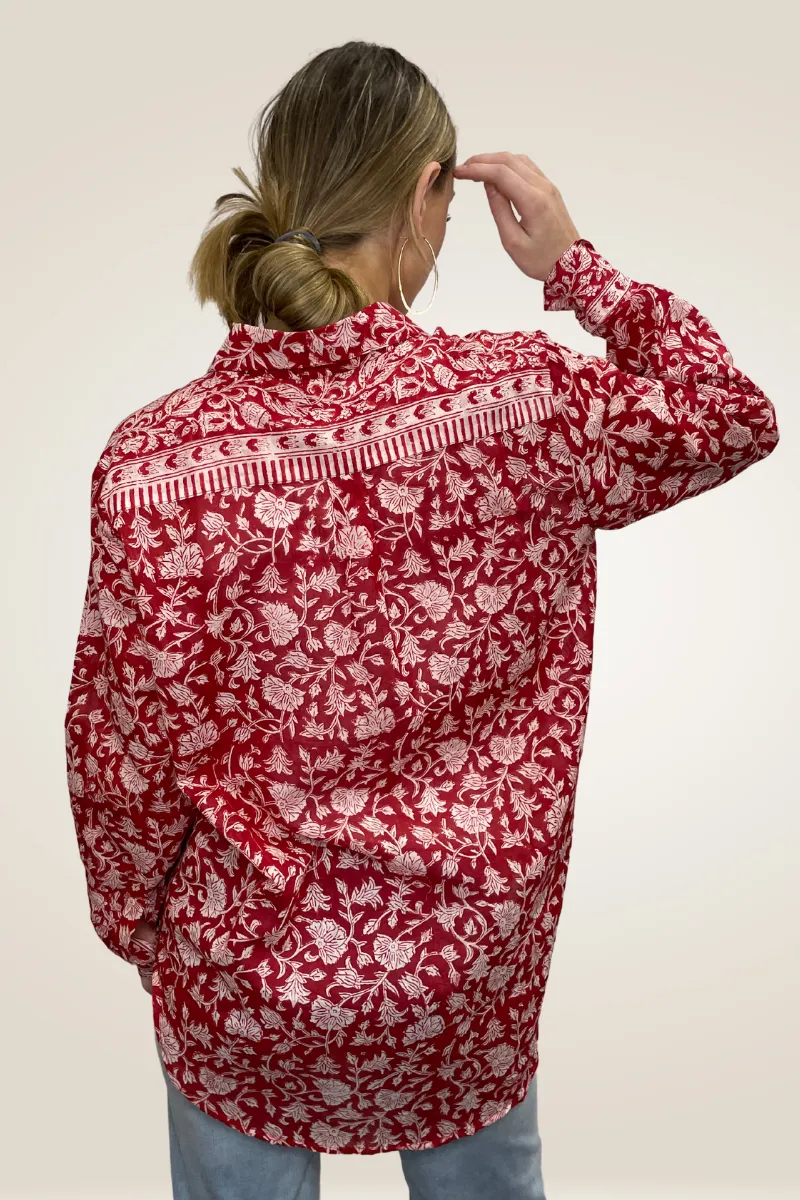 Ziggy Boyfriend Cotton Shirt By Pixi Carnival