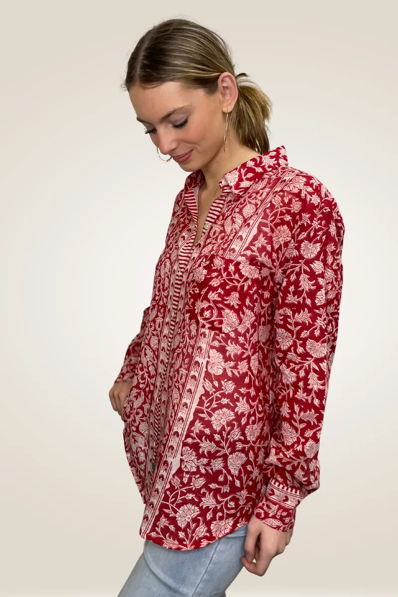 Ziggy Boyfriend Cotton Shirt By Pixi Carnival