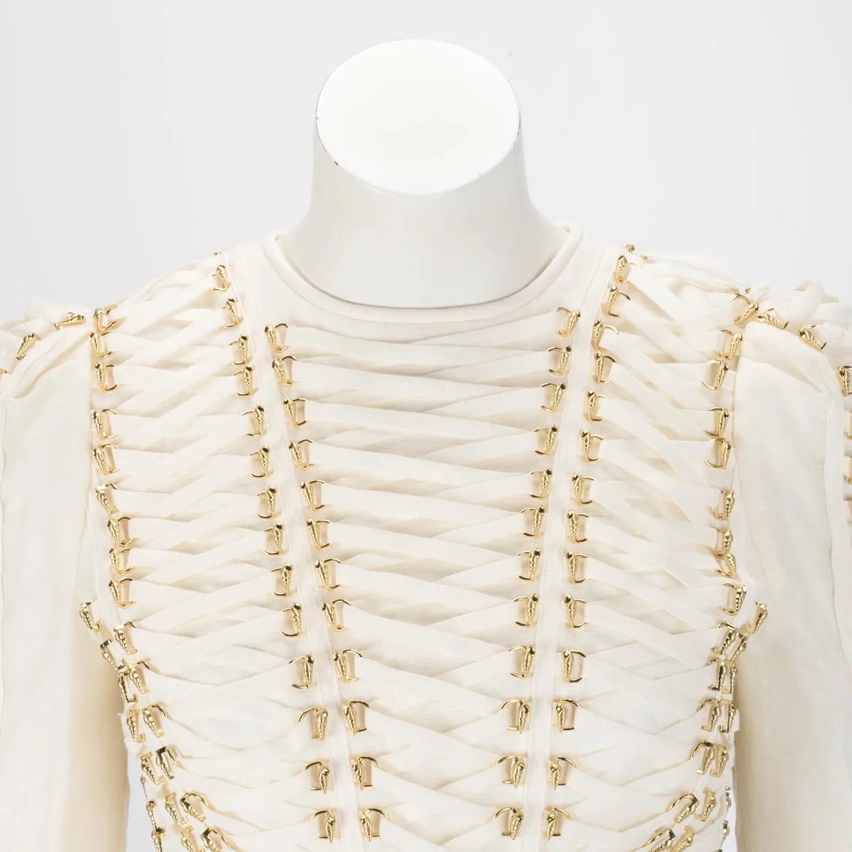 Zimmermann Ivory Coaster Metal Bodice Top 0